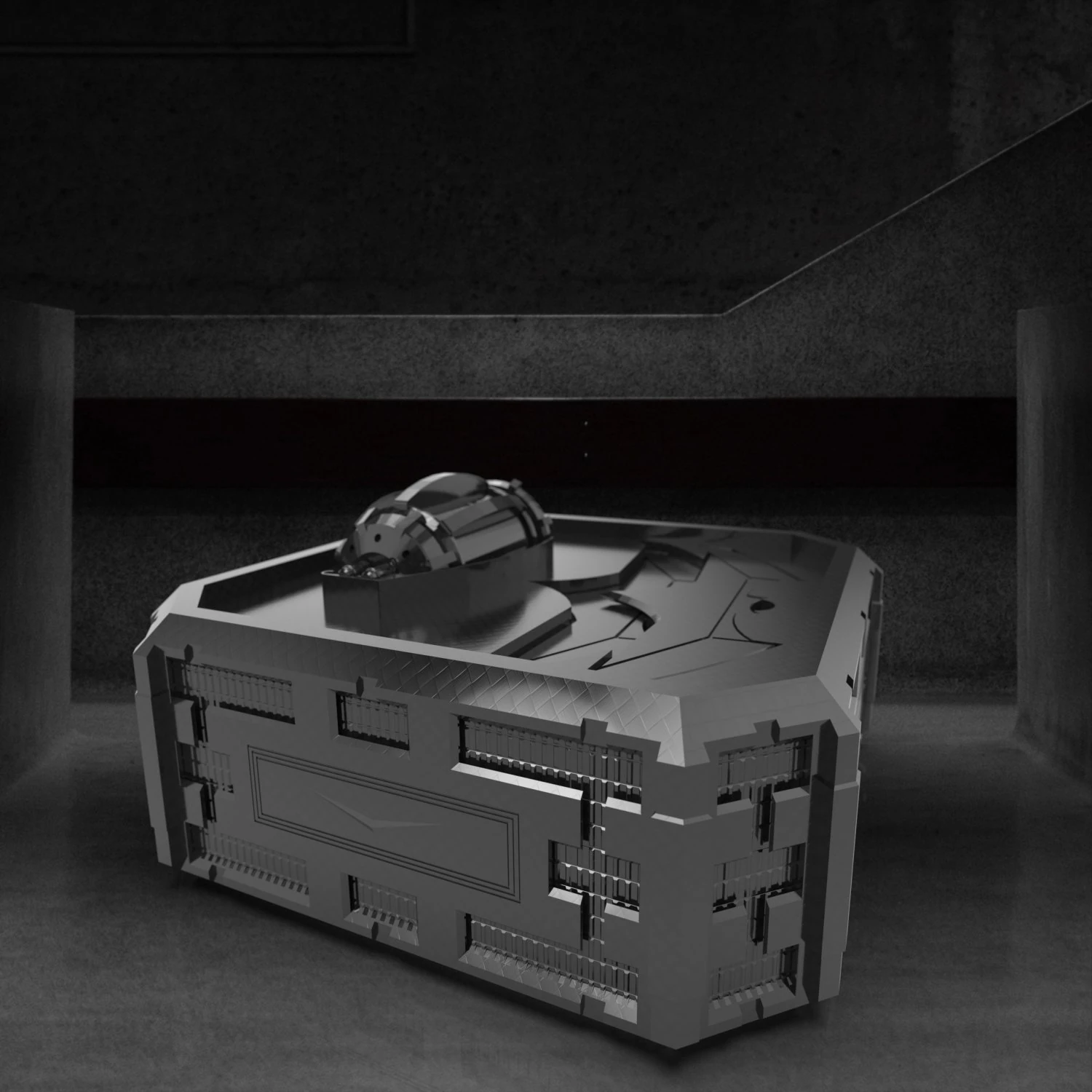 Weapon Box from Batman world as storage container 3D Print Model .c4d .max .obj .3ds .fbx .stl .blend