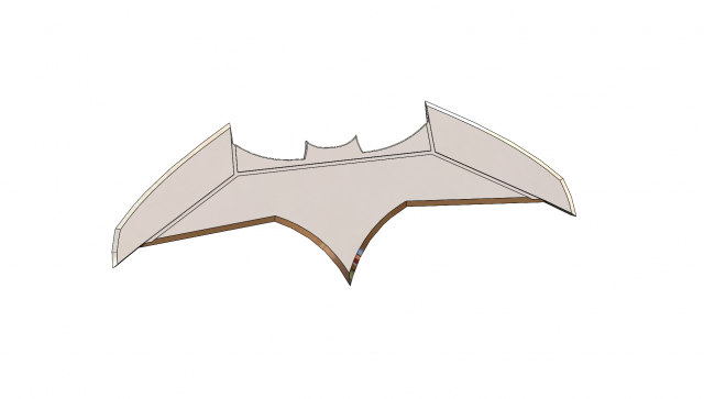 Batmans batarang Modello di stampa 3D .c4d .max .obj .3ds .fbx .stl .blend 