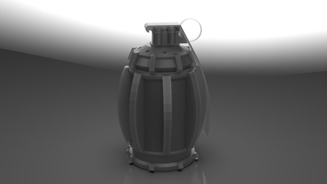 Grenade from Batman vs Superman 3Dプリントモデル .c4d .max .obj .3ds .fbx .stl .blend 
