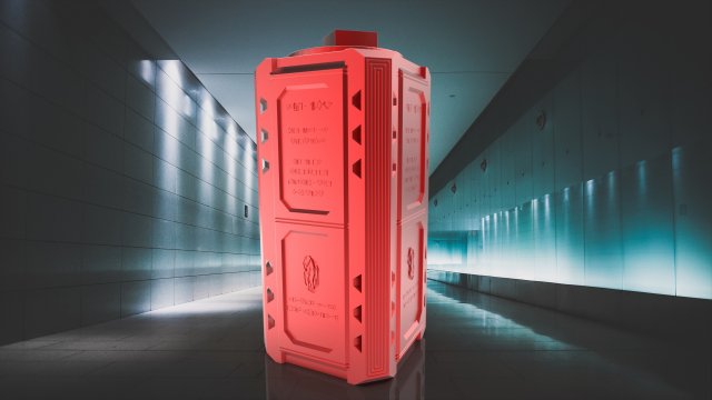 Superman Krypronite Box as storage container 3D Baskı Modeli .c4d .max .obj .3ds .fbx .stl .blend 