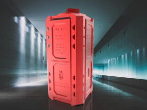 भंडारण कंटेनर के रूप में सुपरमैन क्रिप्टोनाइट बॉक्स 3D प्रिंट मॉडल