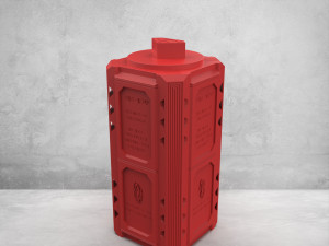 Superman Krypronite Box as storage container 3D Baskı Modeli
