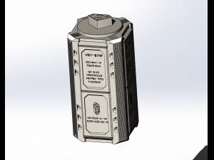 Superman Krypronite Box as storage container 3D Baskı Modeli