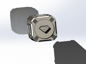 Superman Krypronite Box as storage container 3D Baskı Modeli