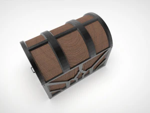 Treasure Chest 3D Print Model