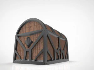 Treasure Chest 3D Print Model