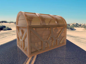 Treasure Chest 3D Print Model