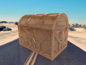 Treasure Chest 3D Print Model