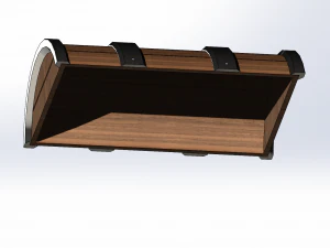 Treasure Chest 3D Print Model
