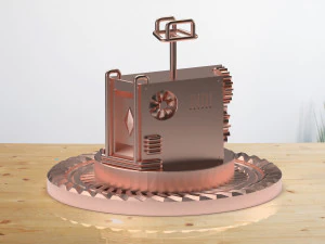 Steampunk Stand for Controller 3D Print Model