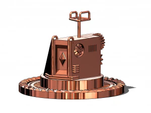 Steampunk Stand for Controller 3D Print Model