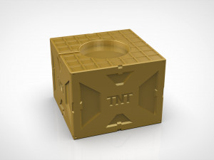 Apple Watch Dock as TNT explosive container 3D Print Model