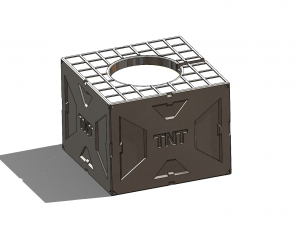 Apple Watch Dock as TNT explosive container 3D Print Model