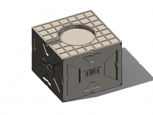 Apple Watch Dock as TNT explosive container 3D Print Model
