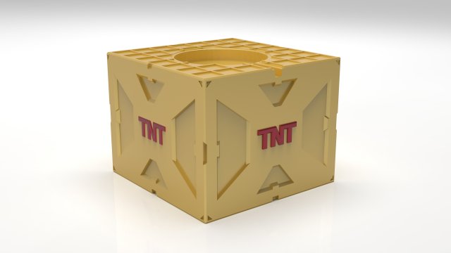 Apple Watch Dock as TNT explosive container 3D Print Model .c4d .max .obj .3ds .fbx .stl .blend 