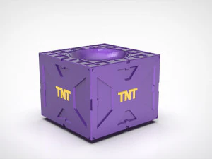 PORTA OVOS COMO RECIPIENTE EXPLOSIVO TNT Modelo de Impressão 3D
