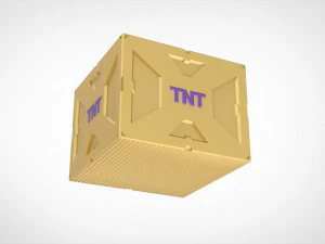 EGG HOLDER AS A TNT EXPLOSIVE CONTAINER 3D Print Model