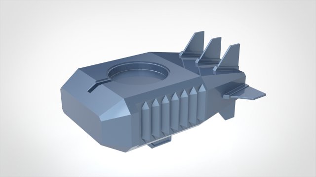 Apple Watch Dock as Amphibian Shipyard Model do druku 3D .c4d .max .obj .3ds .fbx .stl .blend 