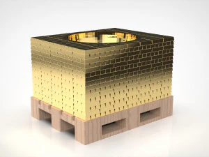 Porta-ovos como montanha de barras de ouro Modelo de Impressão 3D