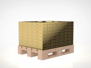 Porta huevos como monta&ntilde;a de lingotes de oro Modelo de impresión 3D