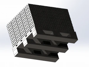 Porta huevos como monta&ntilde;a de lingotes de oro Modelo de impresión 3D