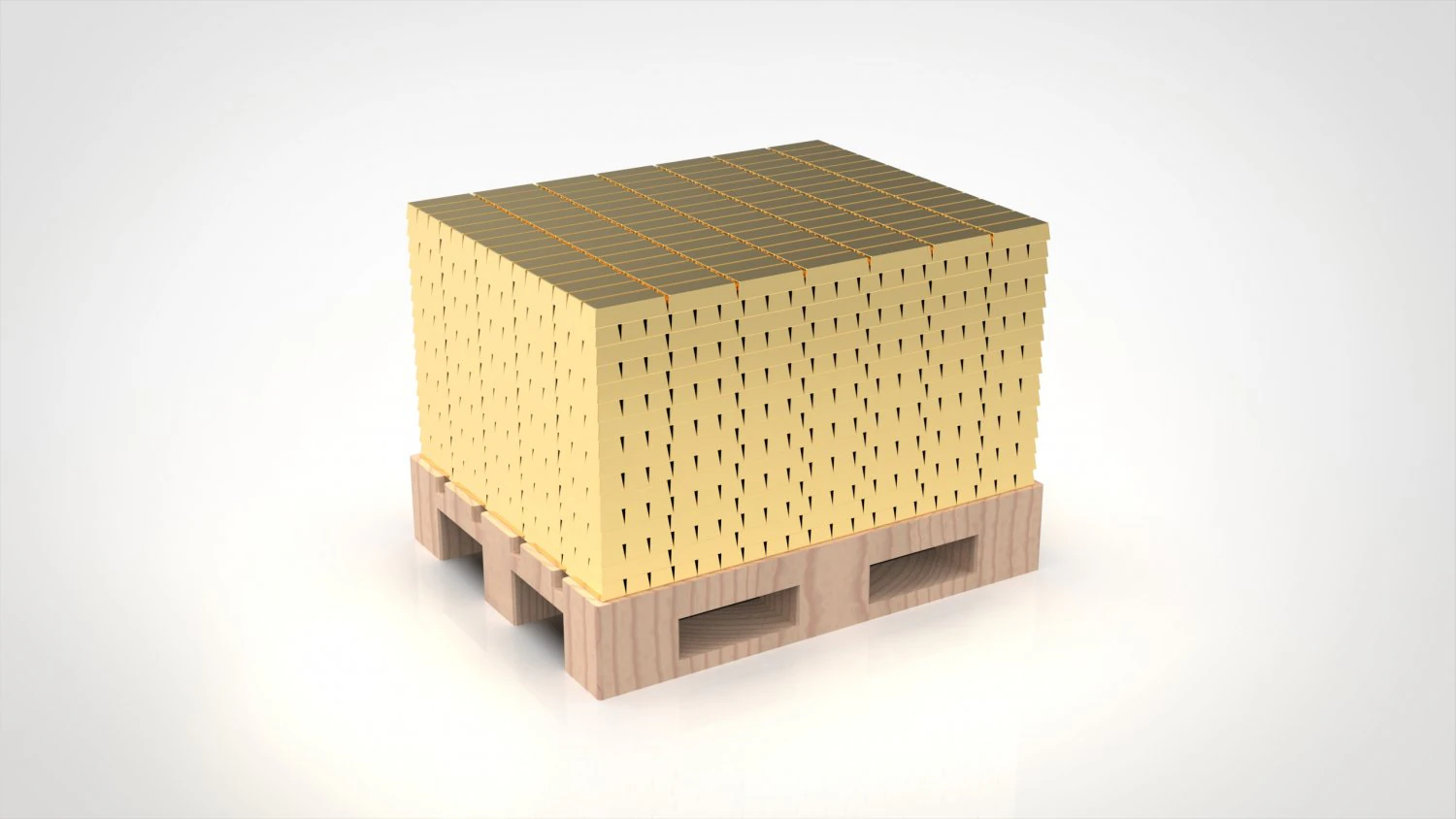 Gold Bars 3D Print Model .c4d .max .obj .3ds .fbx .stl .blend 