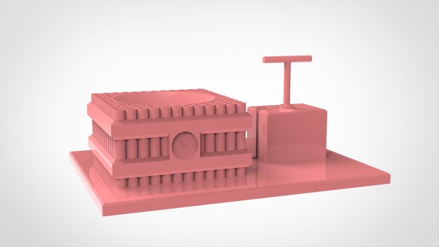 Egg Holder as Dynamite Bomb with Detonator Model Cetak 3D .c4d .max .obj .3ds .fbx .stl .blend 