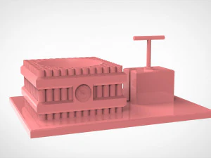 Suporte de ovo como bomba de dinamite com detonador Modelo de Impressão 3D