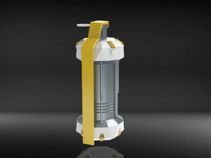 Sci-Fi Grenade as Stash Container 3D Print Model