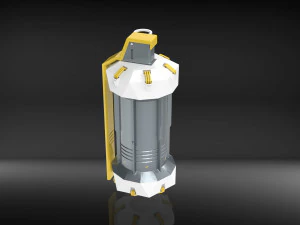 Sci-Fi Grenade as Stash Container 3D Print Model