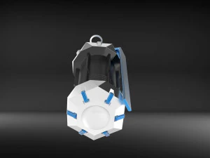 Sci-Fi Grenade as Stash Container 3D Print Model