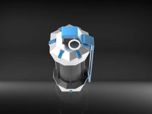 Sci-Fi Grenade as Stash Container 3D Print Model
