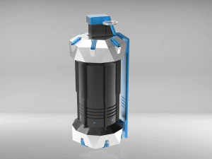 Sci-Fi Grenade as Stash Container 3D Print Model