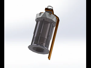 Sci-Fi Grenade as Stash Container 3D Print Model