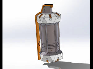 Sci-Fi Grenade as Stash Container 3D Print Model
