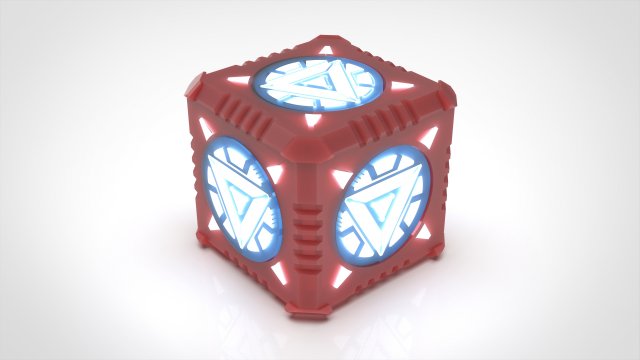 Candle Holder as Iron Man Cube Arc Reactor 3D 打印模型 .c4d .max .obj .3ds .fbx .stl .blend 