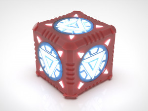 Candle Holder as Iron Man Cube Arc Reactor 3D Print Model