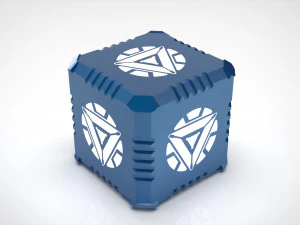 Candle Holder as Iron Man Cube Arc Reactor 3D Print Model