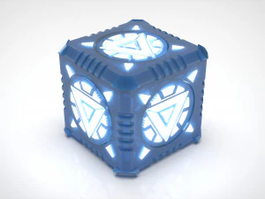 Candle Holder as Iron Man Cube Arc Reactor 3D Print Model