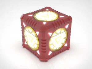 Candle Holder as Iron Man Cube Arc Reactor 3D Print Model