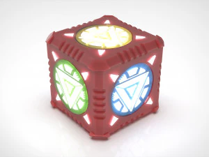 Candle Holder as Iron Man Cube Arc Reactor 3D Print Model
