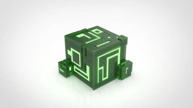 Ion Cube as Candle Holder 3D Druckmodell .c4d .max .obj .3ds .fbx .stl .blend
