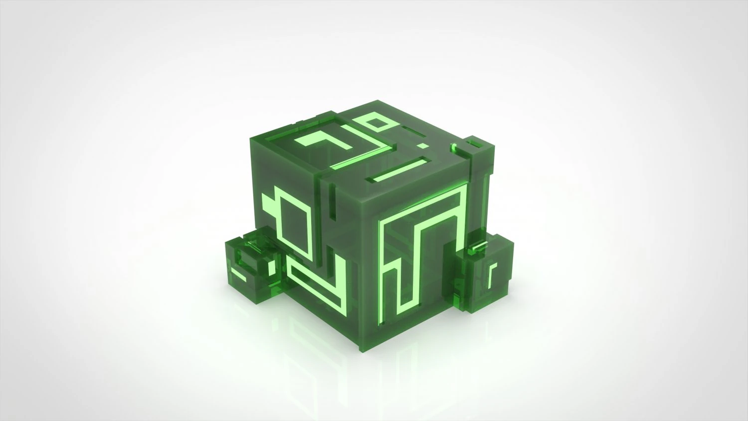 Ion Cube as Candle Holder 3D Print Model .c4d .max .obj .3ds .fbx .stl .blend 