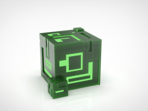 Ion Cube as Candle Holder 3D Druckmodell
