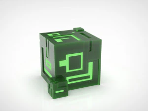 Ion Cube as Candle Holder 3D Print Model