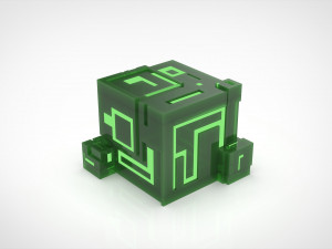 Ion Cube as Candle Holder 3D Druckmodell