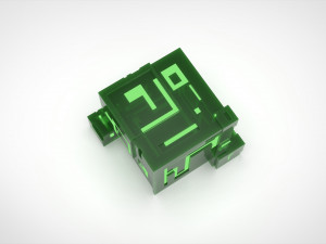 Ion Cube as Candle Holder 3D Druckmodell