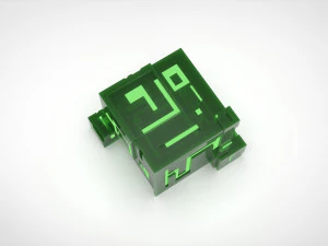 Ion Cube as Candle Holder 3D Print Model