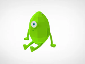 Mike Wasowski Easter Box 3D Print Model