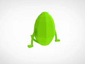 Mike Wasowski Easter Box 3D Print Model
